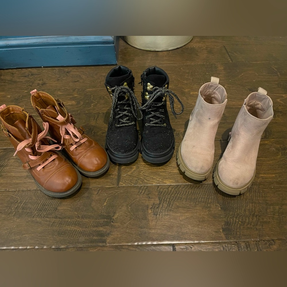 Little Girls boots - Lot of three. All size little girls 13